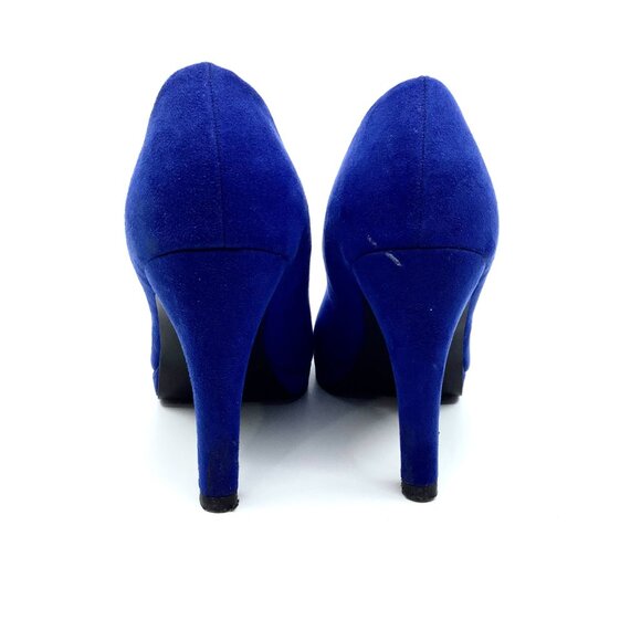Call It Spring Royal Blue Heels - Picture 4 of 6